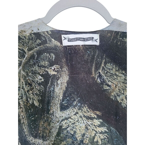 Market Of Stars CASTLES IN THE AIR RUANA STYLE BAMBOO CARDIGAN One Size - Picture 7 of 10